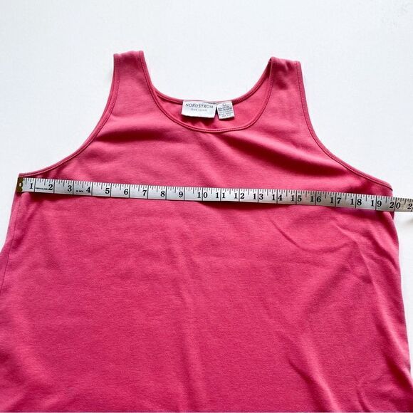 Nordstrom Town Square Women Hot Pink Round Neck Tank Top Sleeveless Size L - Picture 5 of 8